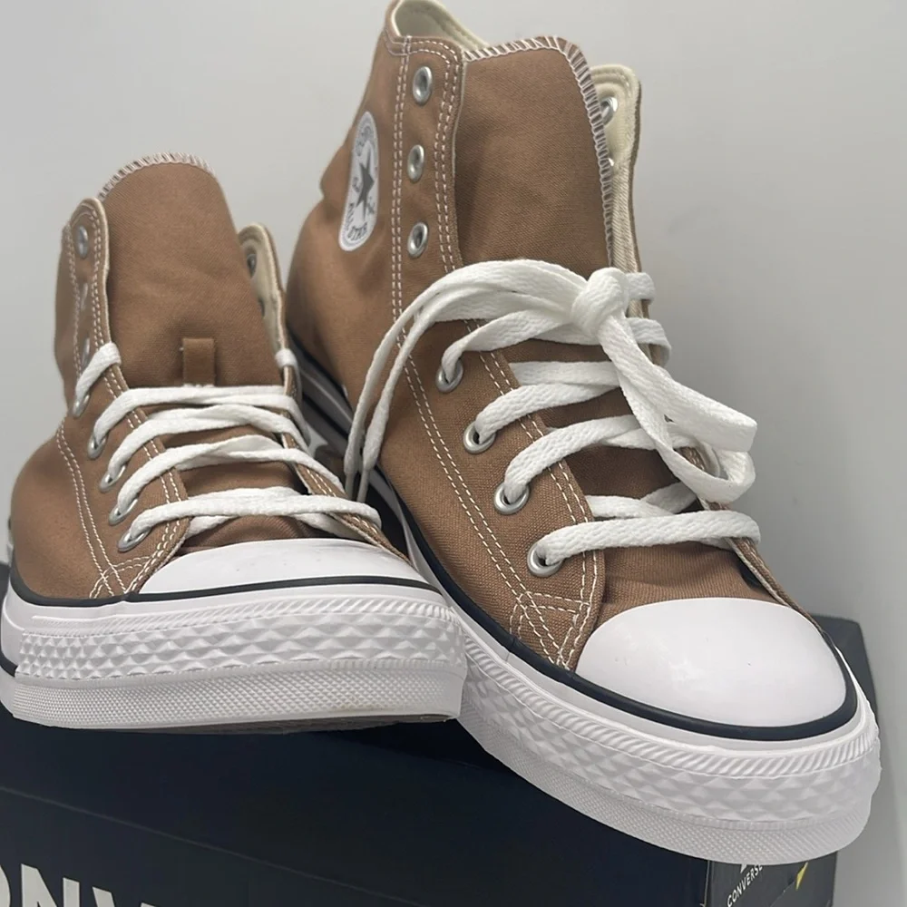 Converse Men’s All Star High Top Sneakers Chuck Taylor All Star High 'Hot Tea' - Picture 6 of 16